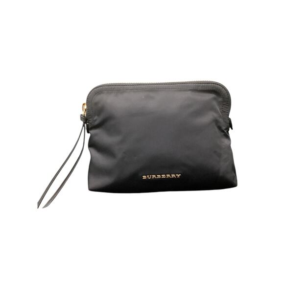 Burberry Nylon Black Make Up Bag With Gold Tone Zipper - Picture 1 of 7